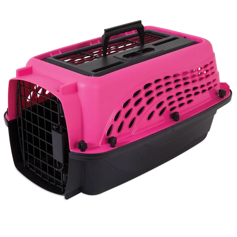 Petmate E-Z Load Two Door Kennel (19 in) hard sided pet carrier, manufacturer product photo