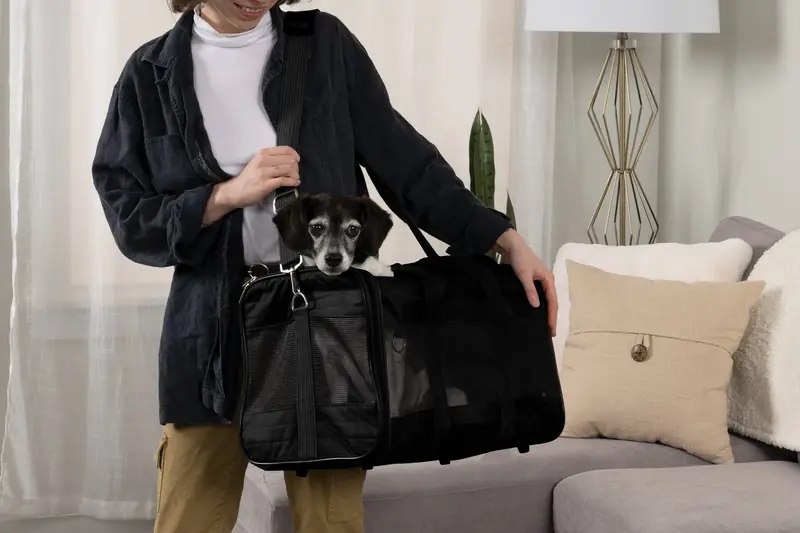 Sherpa Original Deluxe Carrier (Medium) soft sided pet carrier, manufacturer product photo